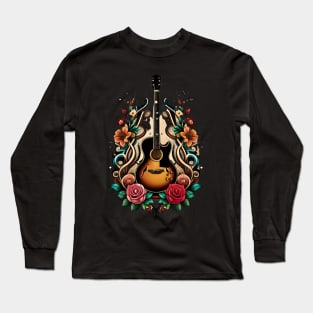 Electroacustic guitar tattoo 8 Long Sleeve T-Shirt